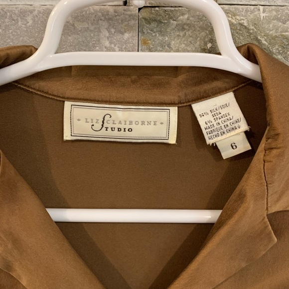 Business satin button down - Picture 3 of 3